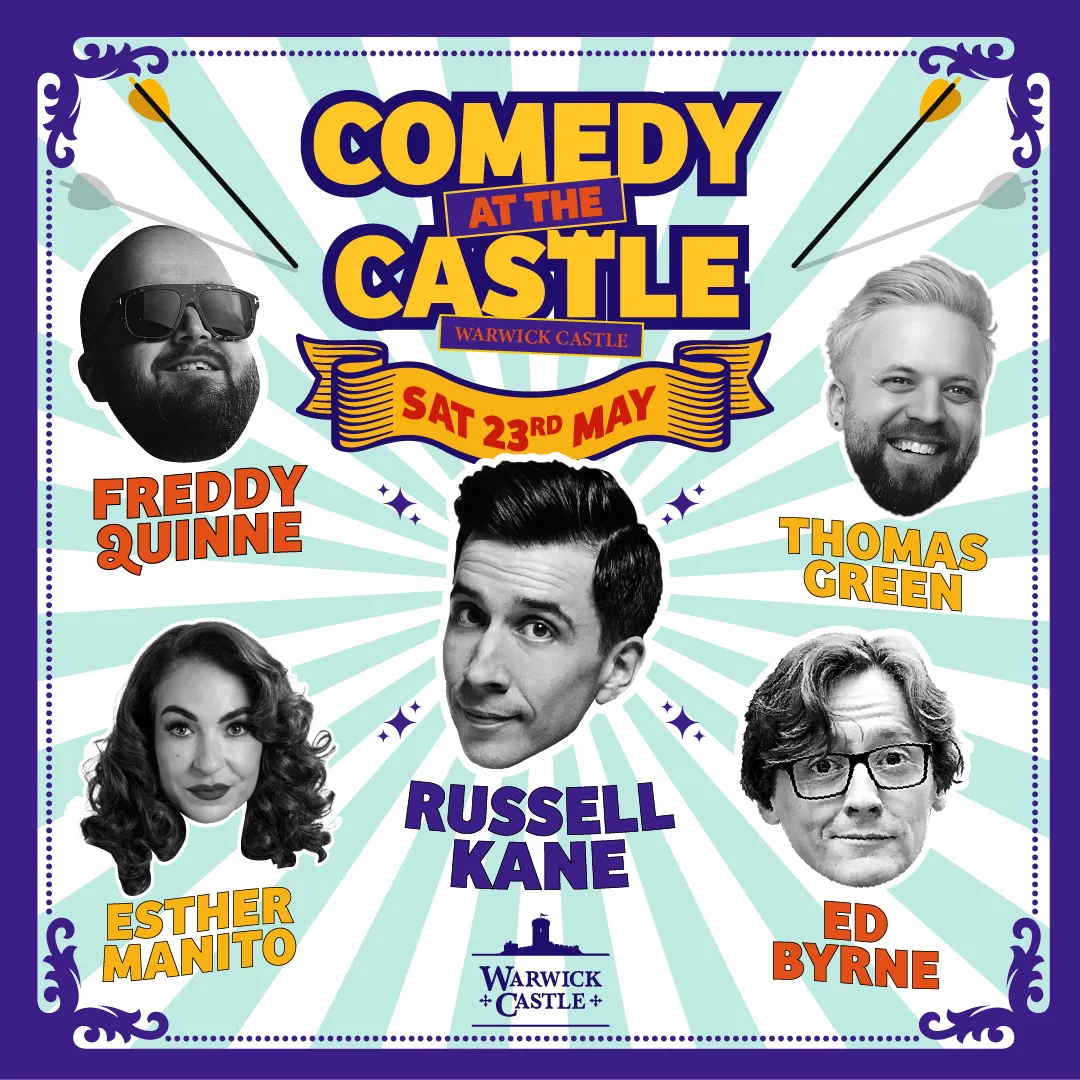 Comedy At The Castle 2026 Warwick Saturday 1080X1080px